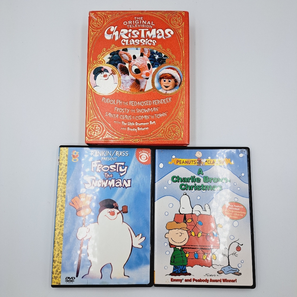 Christmas Classics, Frosty The Snowman And Charlie Brown Christmas DVD Bundle